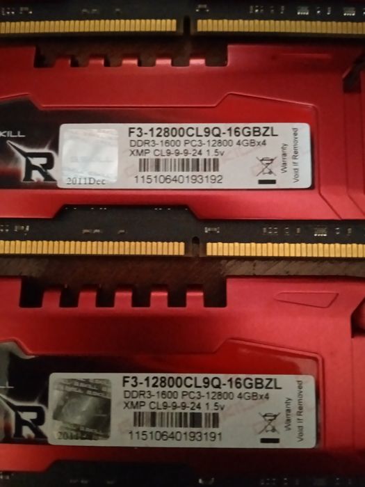 Memória RAM g.skiil ripjaws ddr3 4 x 4 gb