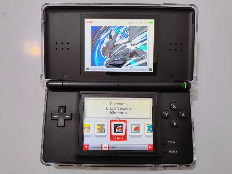 Nintendo DS Lite + Karta R4 + SD 16GB z ok 200 gier - CFW - TWiLight Menu++