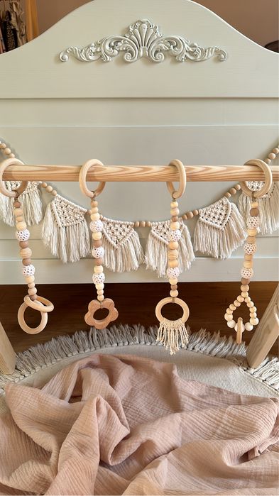 Pakiet 4 zawieszek do stojaka edukacyjnego Baby Gym