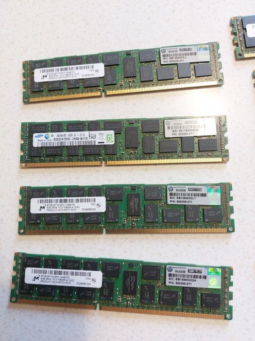 Б/у серверная оперативная память ddr3 8gb 2rx4 pc3 10600