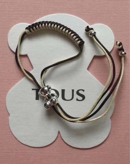 Tous Bold Bear bransoletka ze sznurka brązowa