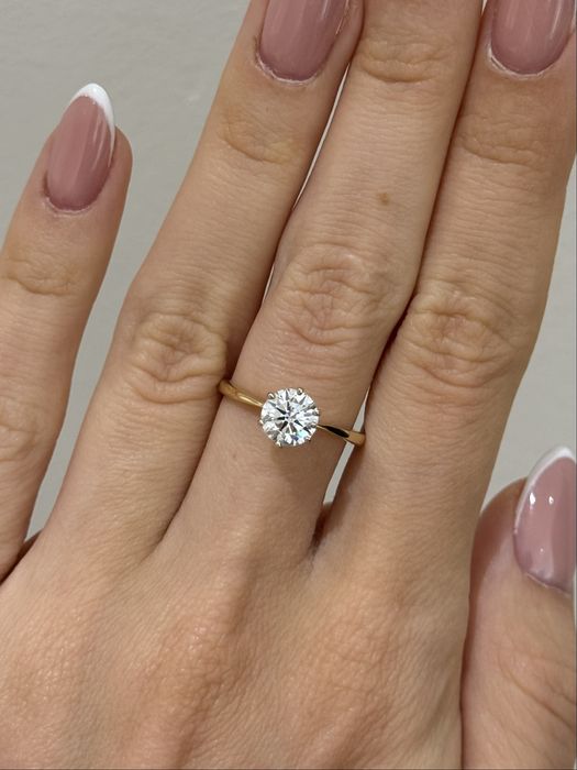 Pierścionek z diamentem 1 ct VS1 D, brylantem, certyfikat IGI