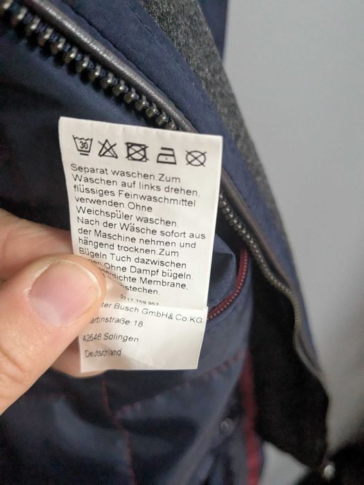 Walbusch kurtka ocieplana granatowa rozm. L / 52