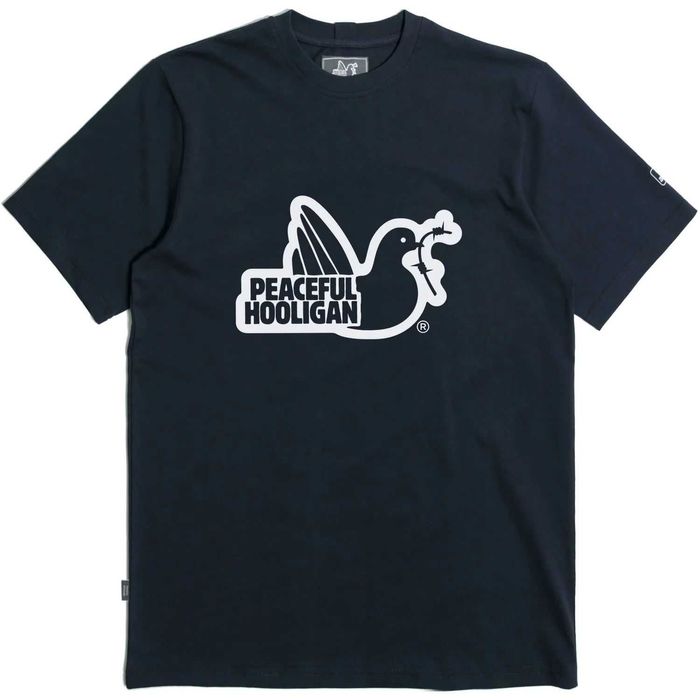 Peaceful Hooligan / Outline T-Shirt / Navy