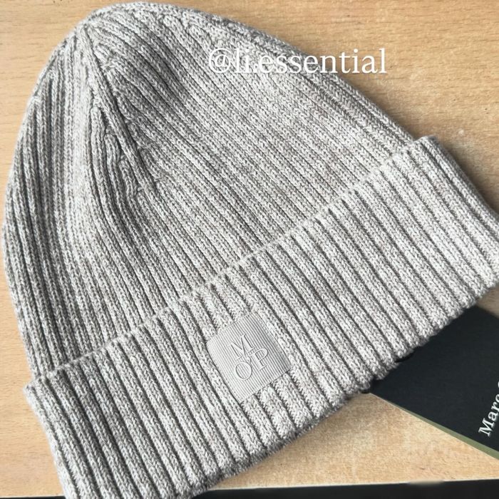 Шапка 100% котон Marc O‘Polo dapple grey, бежево-сіра