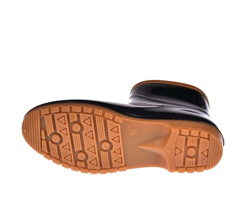 Kalosze damskie gumowce ogrodniczki XK-07 BK/br r. 37