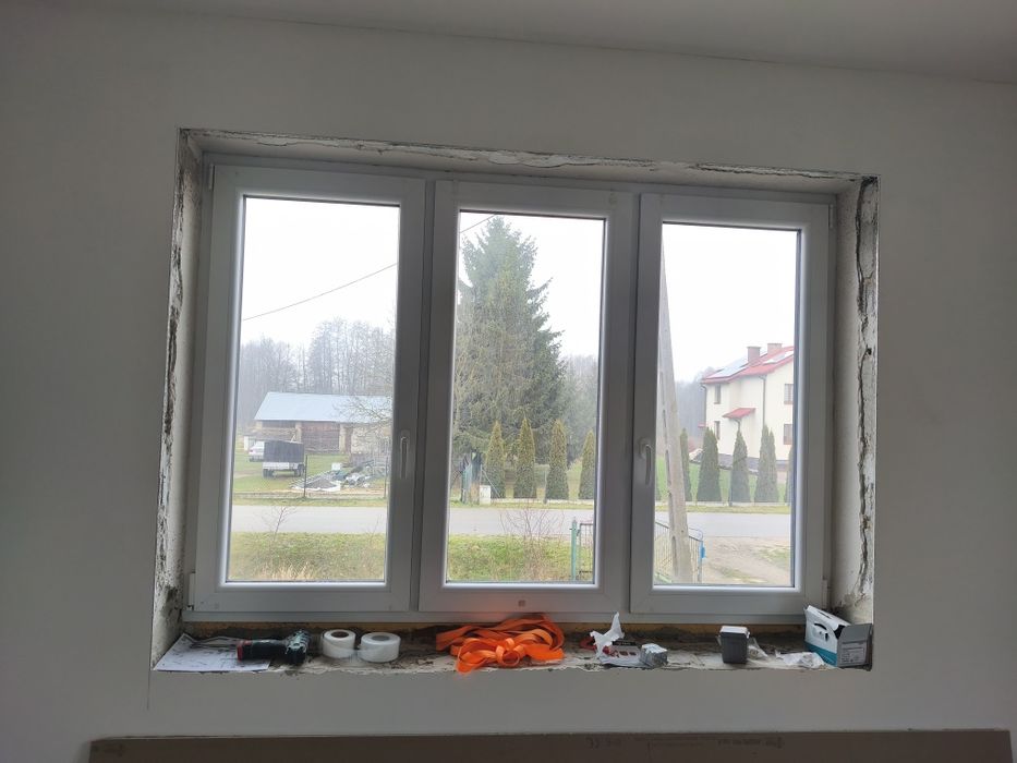 Okna pcv plastikowe zadbane 200x140 i 140x140