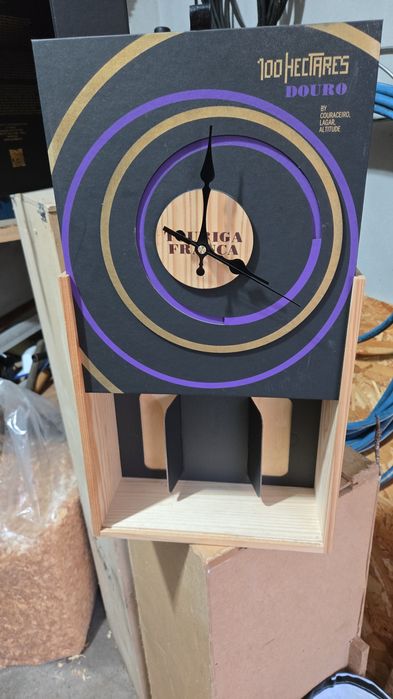 Relogios de caixa de vinho