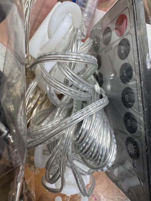 Гирлянда роса штора