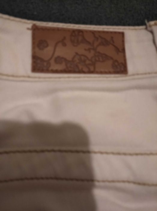 Białe dżinsowe rybaczki Deep jeans 28