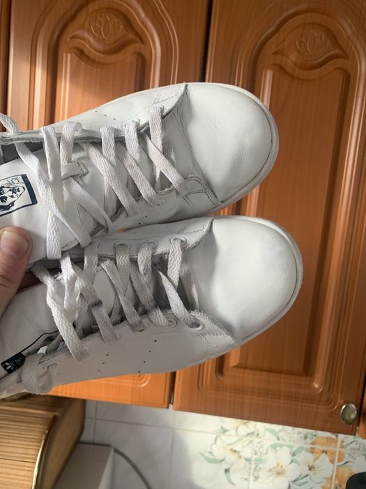 Оригинальные кожанные кроссовки кеды adidas stan smith 47размер