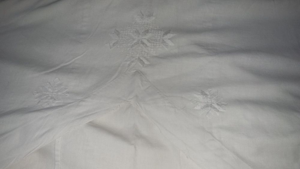 Постільна білизна біла полуторна