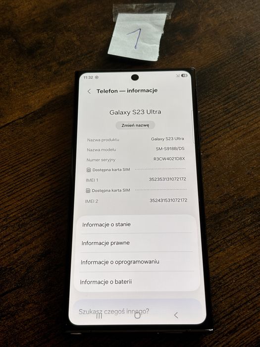 Samsung Galaxy S23 Ultra 8/256 GB Phantom Black