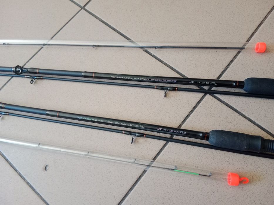 2x Wędka VDE-Robinson Nano Core Method Feeder MX3 3,00m up to 35g (NOWA + UŻYWANA 1 RAZ)