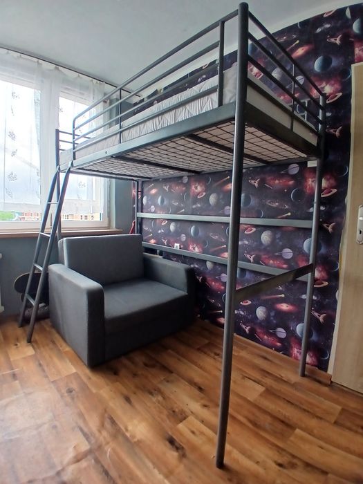 IKEA SVARTA łóżko