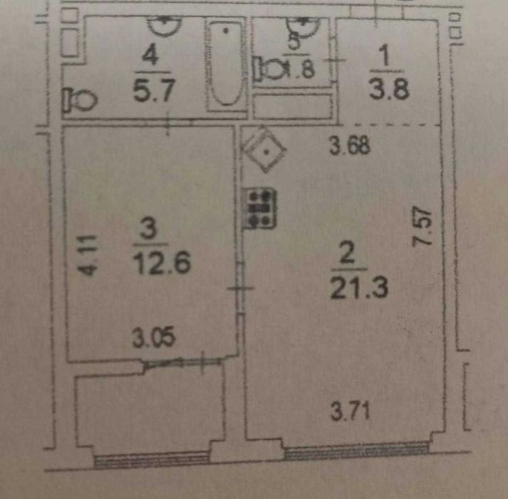 1-room apartment apartment by the address st. Ul Zarechnaya (area 50 m²) - Atlanta.ua - photo 5