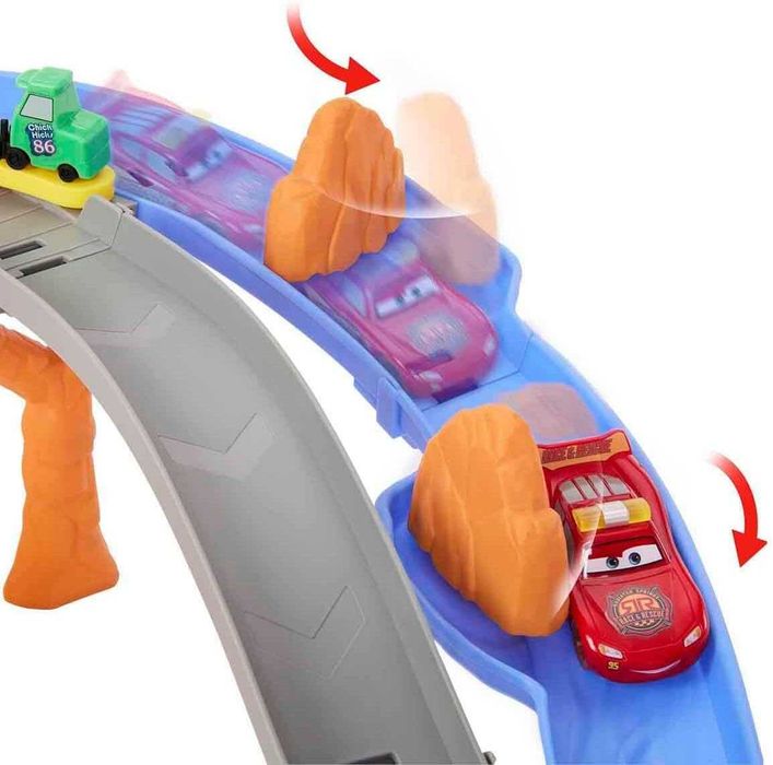 Трек Дісней Тачки Рятувальна Гоночна Траса Disney Pixar Cars Lightning Rescue Road Raceway Mattel JFL57