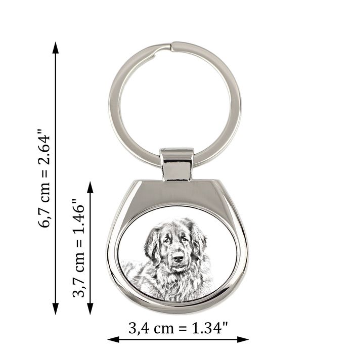 Leonberger brelok ze zdjęciem psa Art-Dog