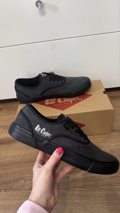 Męskie trampki Lee Cooper czarne/szare roz. 42