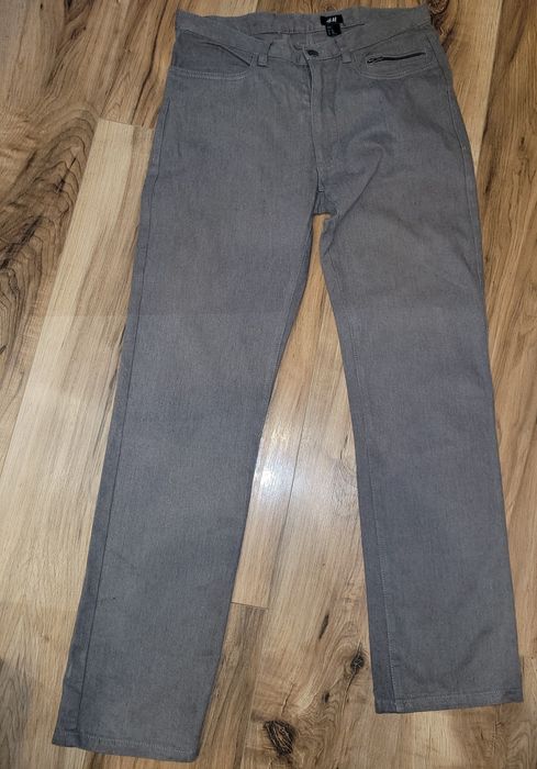 Beżowe cieple spodnie H&M rozm.48