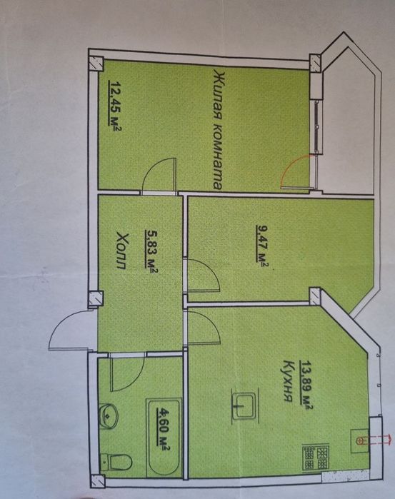 2-кімнатна квартира за адресою вул. Маріїнська (площа 46,6 м²) - Atlanta.ua - фото 8