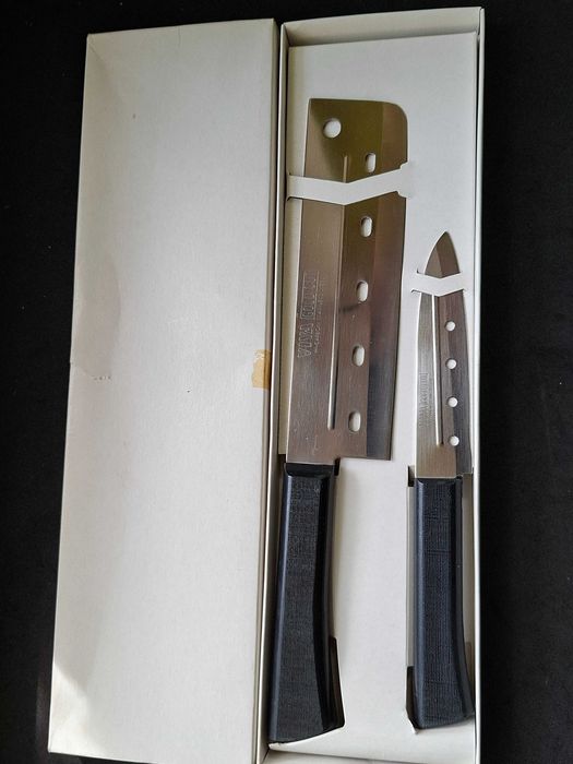 Noże kuchenne 2 szt nakiri+ pomocnik