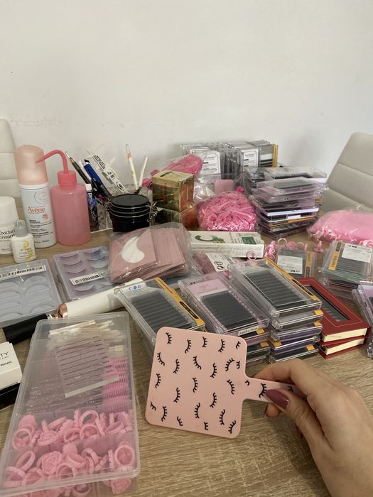 Repasso materiais para pestanas e sobrancelhas