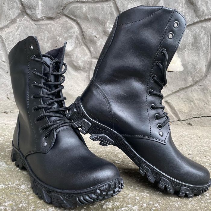 Берцы зимние кожаные черные с мехом! 40-45, опт и розница!