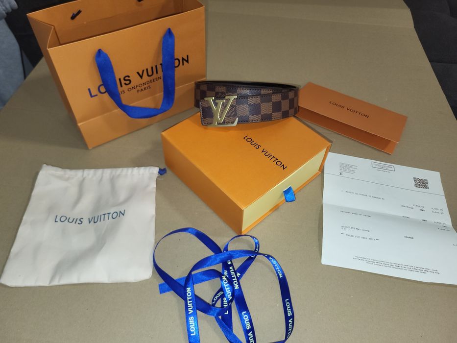 Pasek Louis Vuitton initiales NOWY brązowy , torba