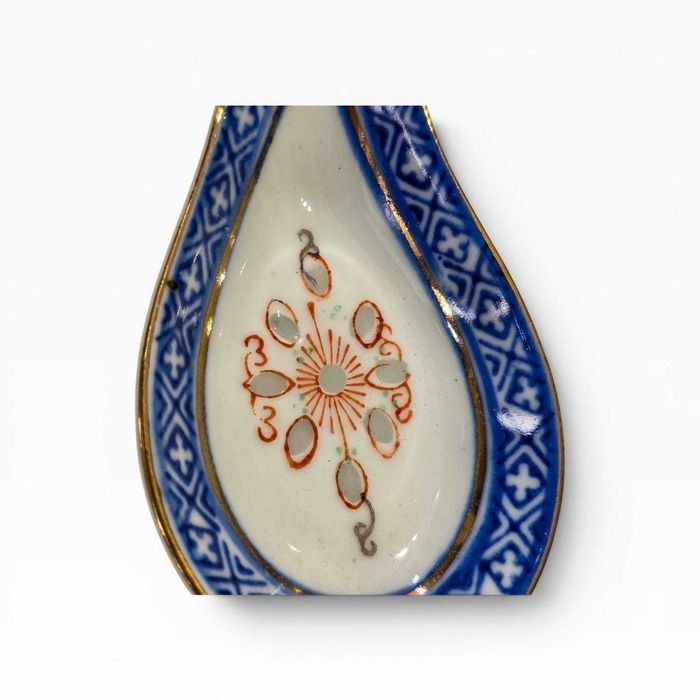 Conjunto Chinês Porcelana “Rice Grain” com Tigela e Colher – Dragão Azul | Made in China