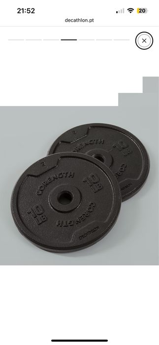Conjunto de halteres de musculaçao 50kg