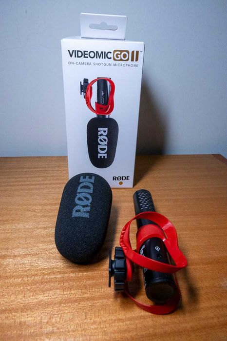 RØDE VideoMic Go II — Microfone Shotgun — Como Novo