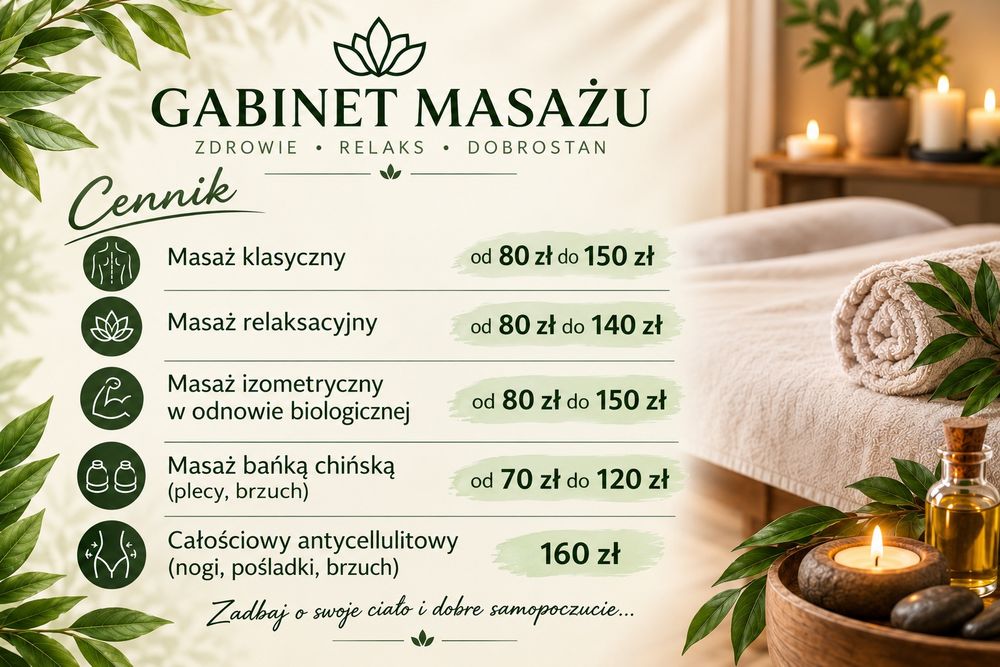 Masaż klasyczny i relaksacyjny
