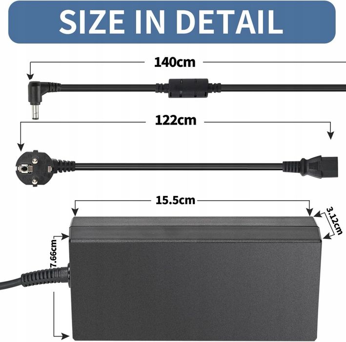 Zasilacz 5.5mm do laptopa 230W 19,5V 11,8A do MSI