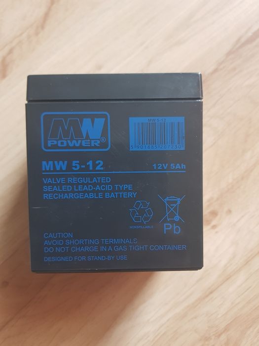 Akumulator MW Power 12V 5Ah MW 5-12L