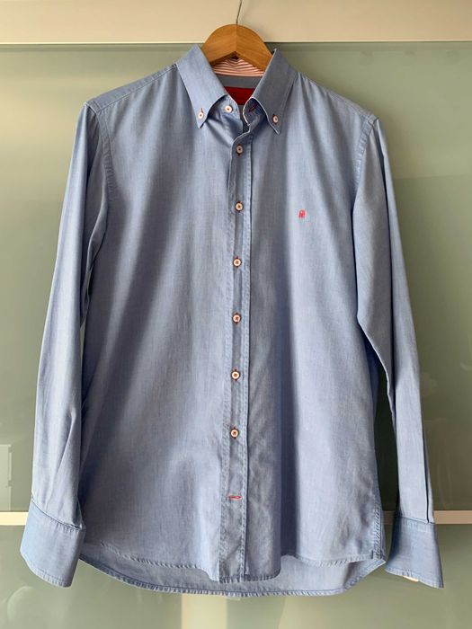 Camisa Carolina Herrera Azul 15 1/2