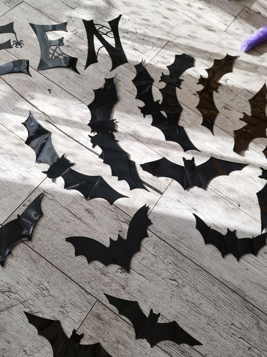 Dekoracja Halloween zestaw nietoperze ozdoby