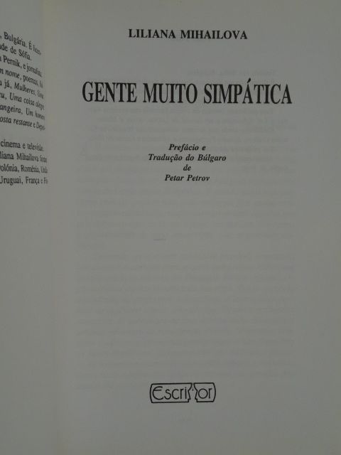 Gente Muito Simpática de Liliana Mihailova