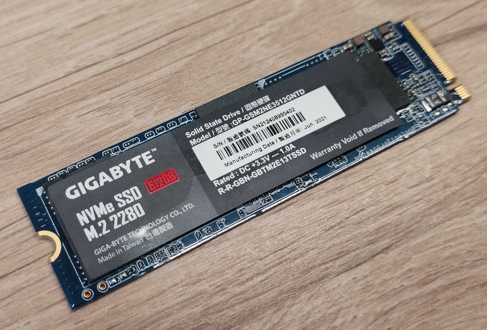 Dysk do laptopa SSD Gigabyte 512GB M.2 PCIe NVMe 3.0 x4 ~ M.2 ~ 2280 ~ 80mm