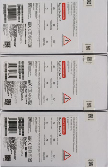Redmi note 14 8*256NFC Purple Global Version New