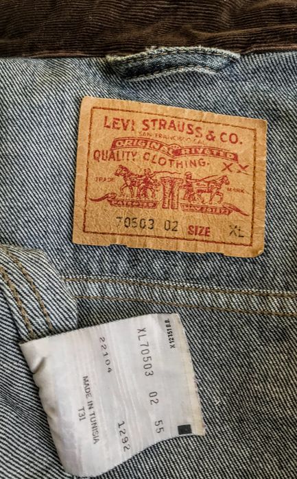 джинсовая куртка Levis (Тунис)
