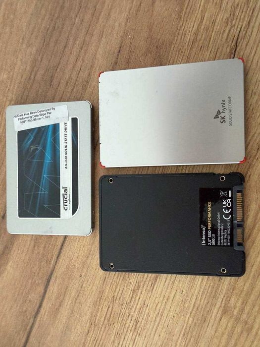 512 GB SSD Intenso, Crucial MX500, SK Hynix