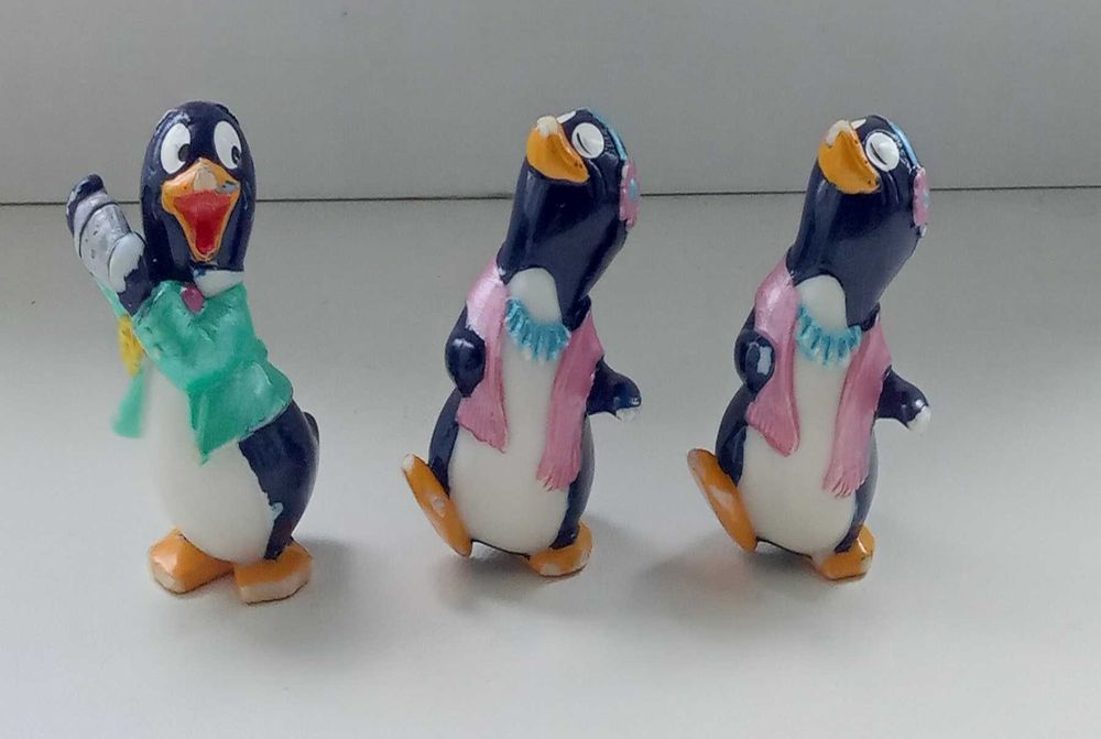 Zestaw Kinder jajko niespodzianka figurki - pingwiny