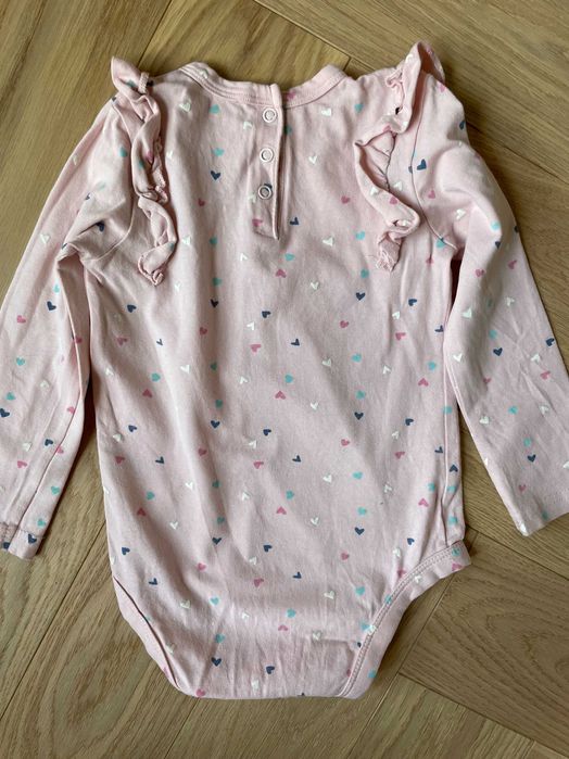 Body niemowlęce Pepco r. 92, bodziak dziewczęcy, serduszka