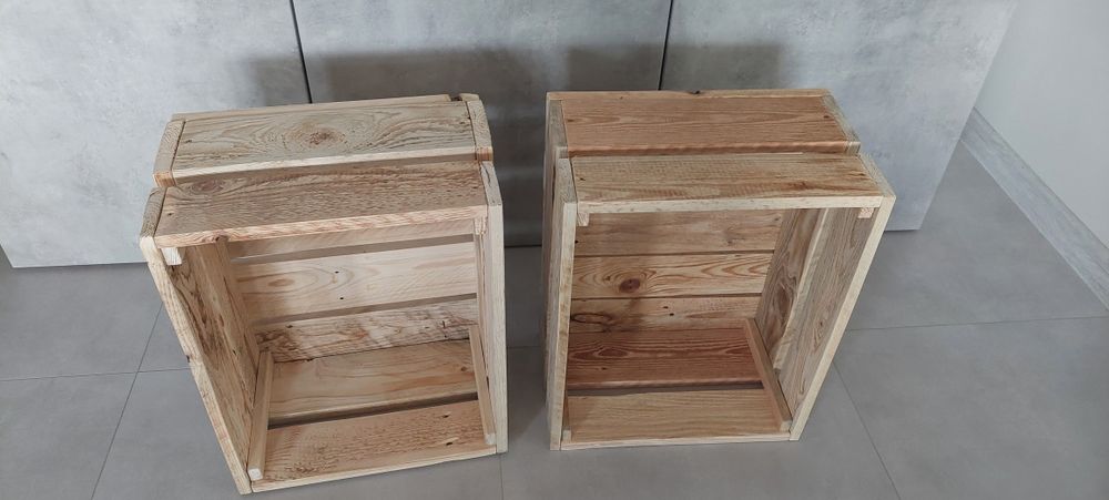 Skrzynka drewniana dekoracyjna ozdobna 40x50x25.5 4szt