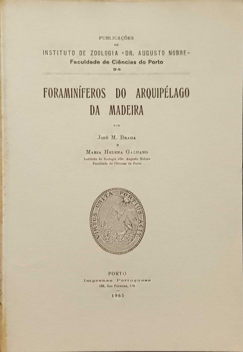 Foraminíferos do Arquipélago da Madeira (1965)