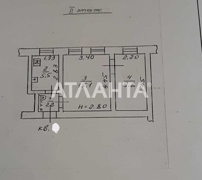 2-х ком квартира на  молдаванке! жилое состояние! АГВ!