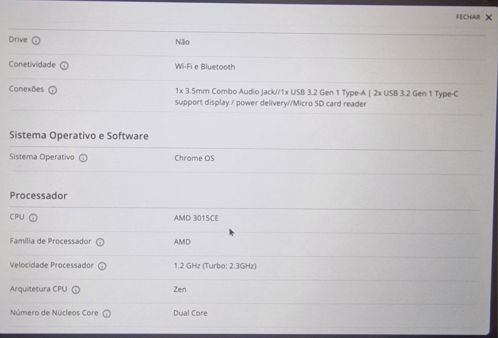 Chromebook ASUS Prata CM1400FXAA3DHDSC1