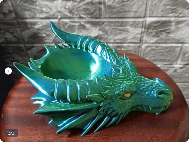 Taça Cabeça de Dragão Verde