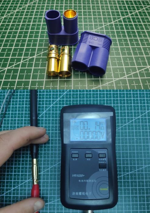Силовой разъем Amass EC5, EC8, gold bullet